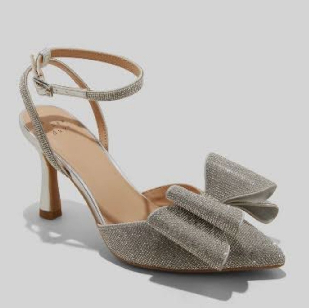 Julia Rhinestone Bow Heels 